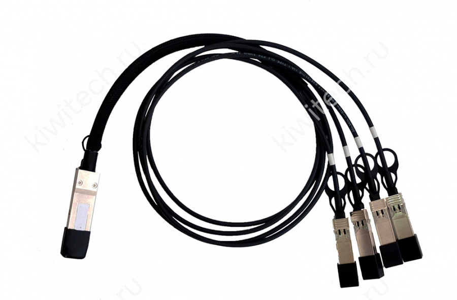KIWI QSFP-4SFP+ Direct Attach модуль, 2 метра